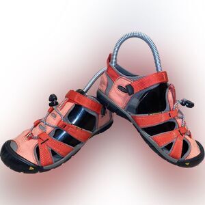 Keen Big Kids' Seacamp II CNX Red Pink Size 1 Boys Girls Unisex